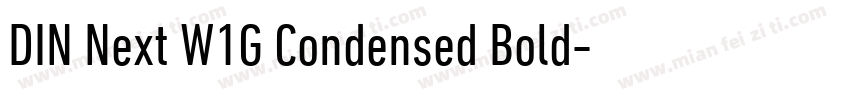 DIN Next W1G Condensed Bold字体转换
